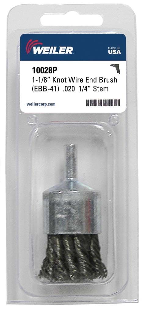 Picture of 1-1/8" Knot Wire End Brush, .020" Steel Fill, Retail Pack
