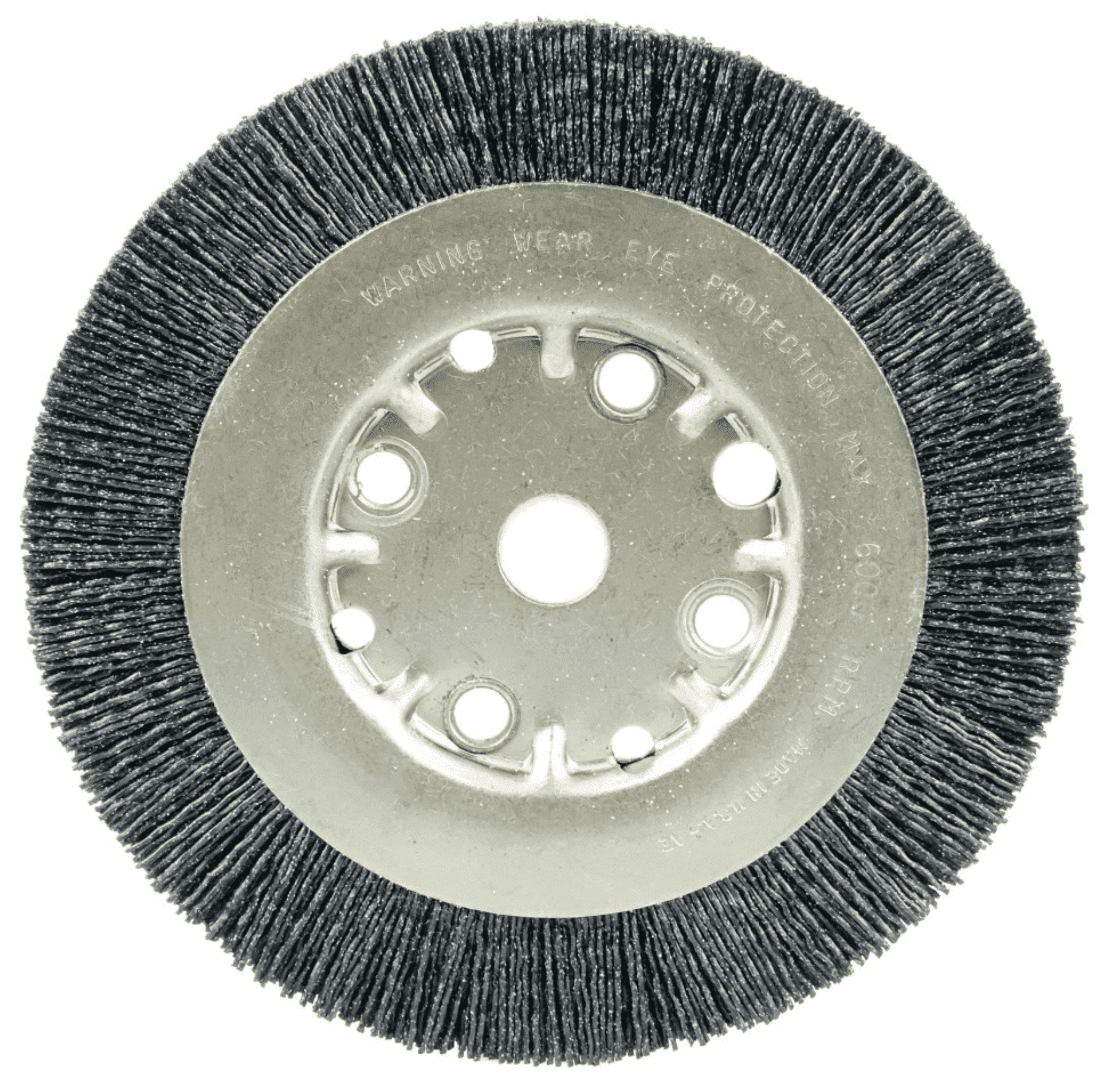 Picture of Burr-Rx 6" Narrow Face Wheel, .035/80CG Crimped Fill, 5/8"-1/2" Arbor Hole