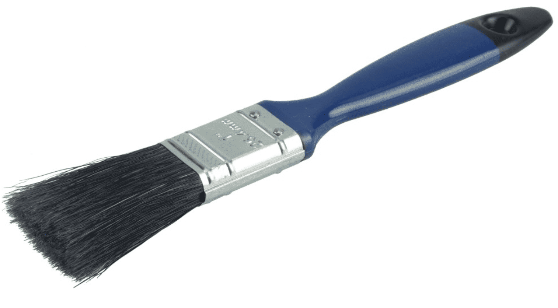 Picture of 1" Varnish Brush, Black China Bristle Fill, 2" Trim Length, Blue Foam Handle