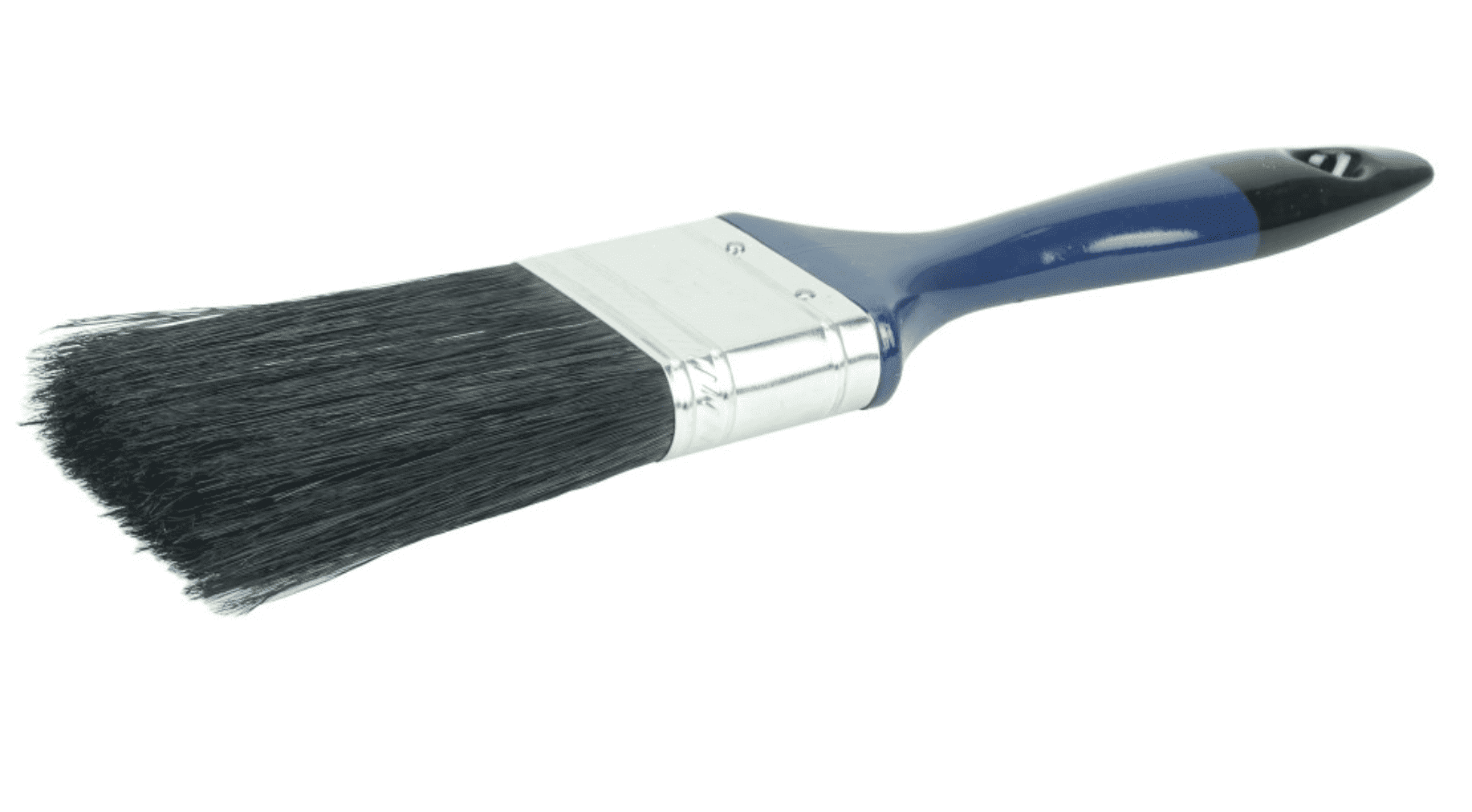 Picture of 2" Varnish Brush, Black China Bristle Fill, 3" Trim Length, Blue Foam Handle