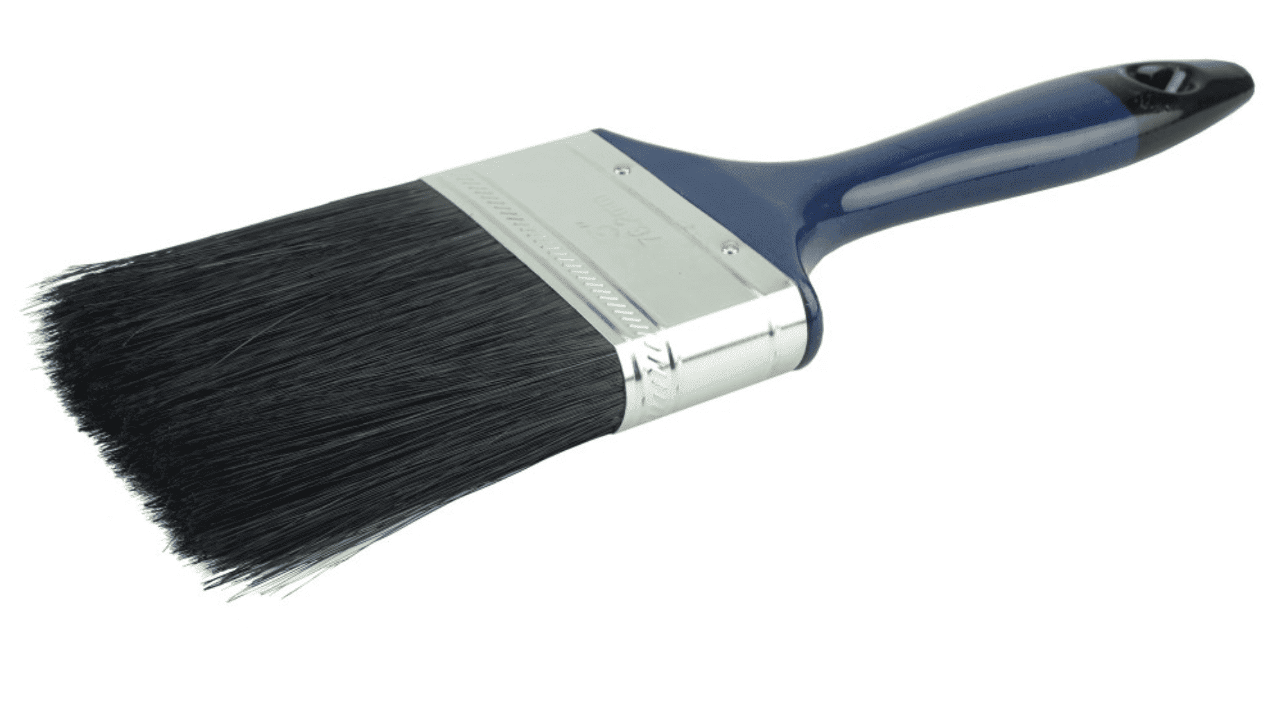 Picture of 3" Varnish Brush, Black China Bristle Fill, 3" Trim Length, Blue Foam Handle