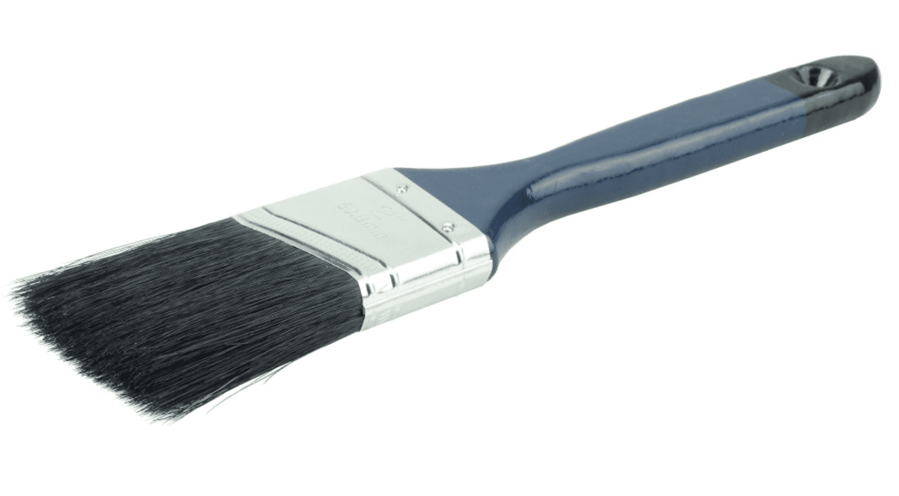 Picture of 2" Angled Sash Brush, Black China Bristle,  2-1/4" Trim Length, Blue Foam Handle