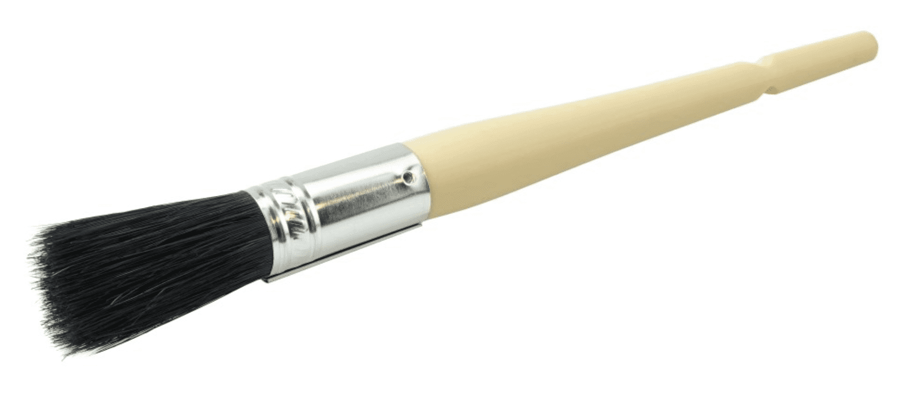 Picture of #4 11/16" Oval Sash Brush, Black China Bristle, 2" Trim Length, Plain Foam Handle