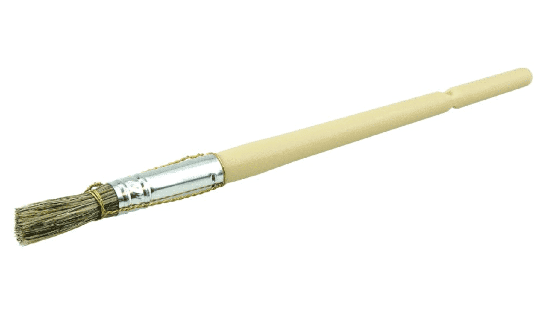 Picture of 7/16" Bridled Glue Brush, Grey China Bristle, 1-1/4" Trim Length, Long Foam Handle