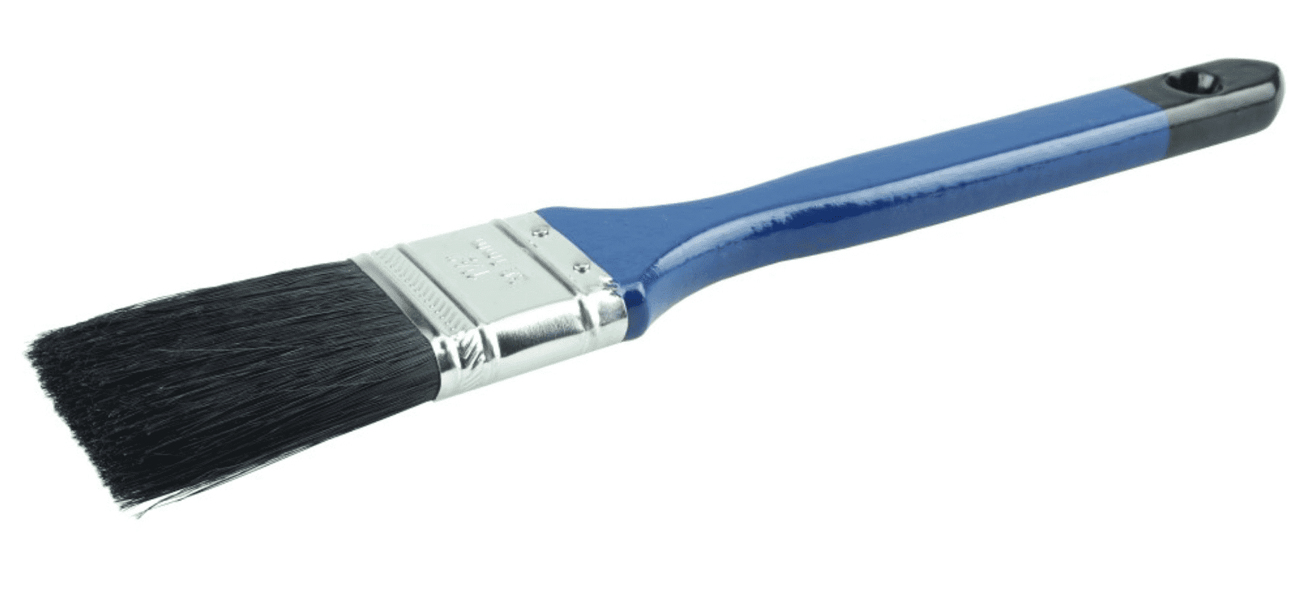 Picture of 1-1/2" Flat Sash Brush, Black China Bristle,  2-1/4" Trim Length, Blue Lacquered Handle