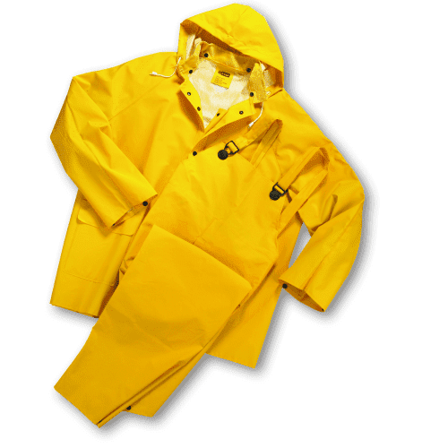 Picture of Rain Suit (Pants, Coat, Hood) 3Pc Yellow – 7XL