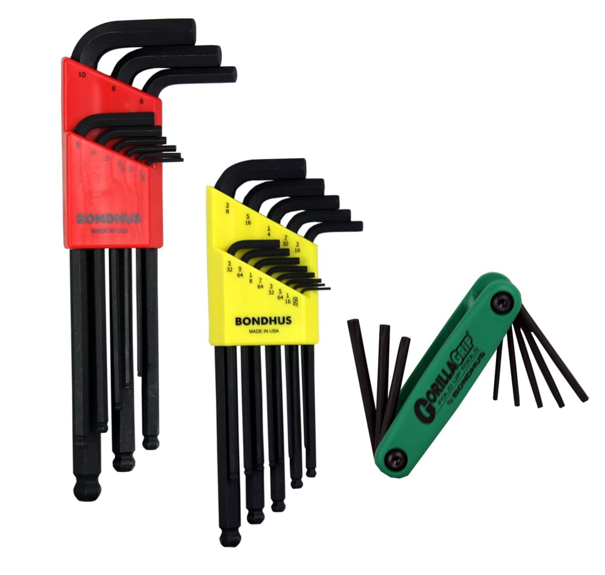 Picture of Triple Pack - Ball L-wr Sets 10937 (.050-3/8), 10999 (1.5-10mm) & GorillaGrip Fold-Up Set 12634 (T9-T40)