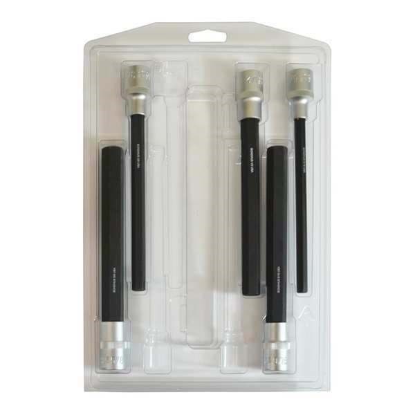 Picture of Set 5 ProHold Hex Bits 6" (5/16-5/8") w/Sockets in Clamshell