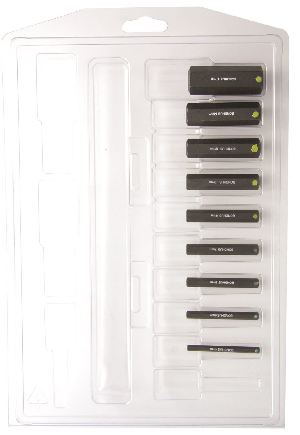 Picture of Set 9 ProHold Hex Bits 2" (4-17mm) Bits Only in Clamshell