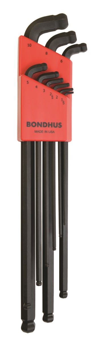 Picture of Set 9 Stubby Double Ball L-Wrench XL 1.5-10MM