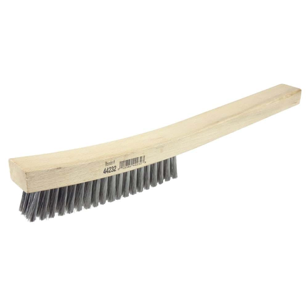 Picture of Plater's Brush, Stainless Steel Fill, 4 X 19 Rows, Curved Handle