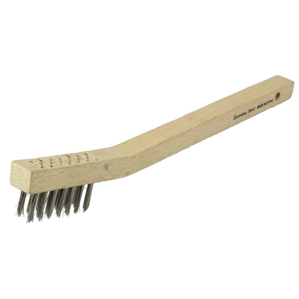 Picture of Small Hand Wire Scratch Brush, .006 Stainless Steel Fill, Wire Drawn