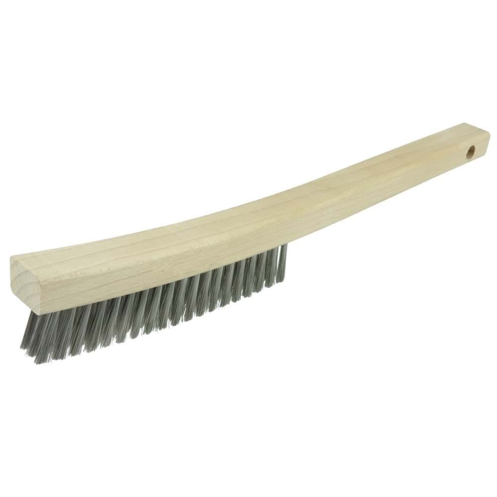 Picture of Plater's Brush, Stainless Steel Fill, 3 x 19 Rows, Curved Handle