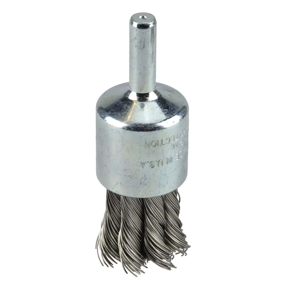 Picture of 3/4" Knot Wire End Brush, .014" Stainless Steel Fill, Vending Ready
