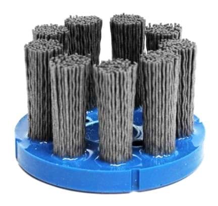 Picture of 3-1/2" Nylox Disc Brush, Crimped  Filament, .035/180SC, 7/8" Arbor Hole