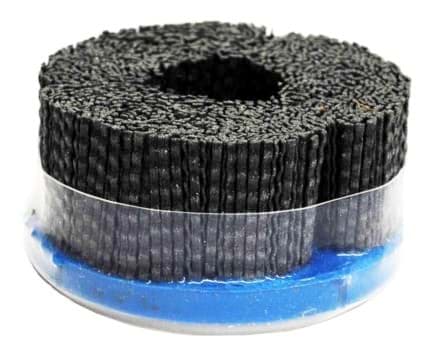 Picture of 4" Maximum Density Nylox Disc Brush, 80SC Crimped Rectangular Fill, Banded