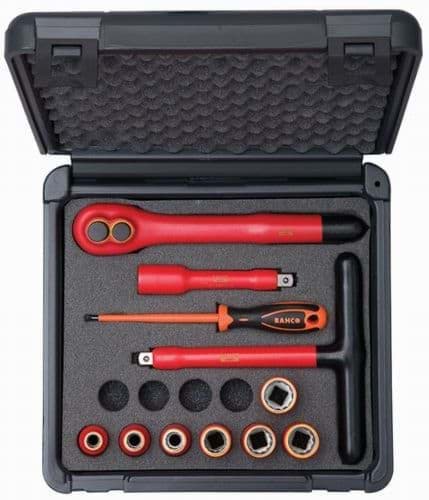 Picture of 1000V 11 Piece 1/2" Drive Socket and Drive Tool Set