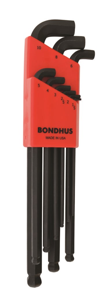 Picture of Set 9 Stubby Ball End L-Wrench 1.5-10mm