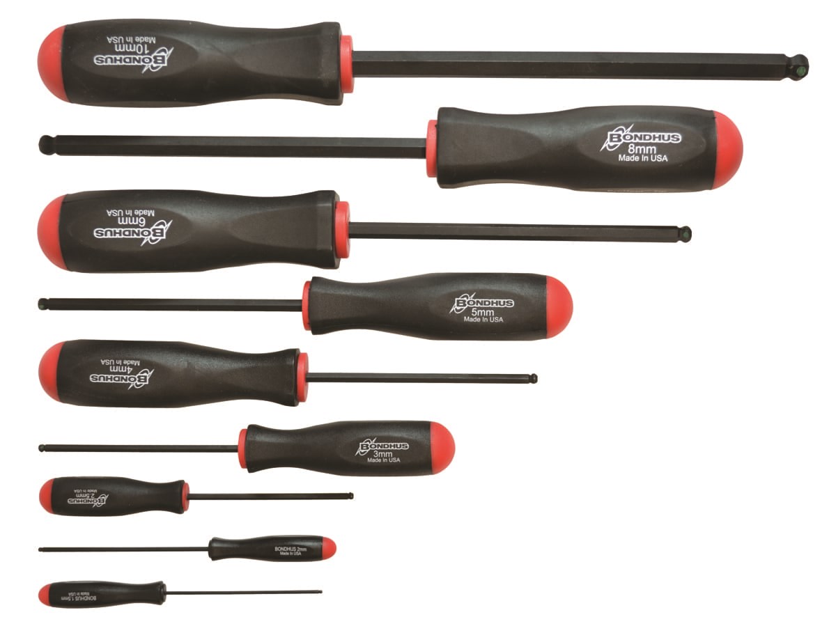 Picture of Set 9 ProHold Ball End Screwdrivers 1.5-10mm