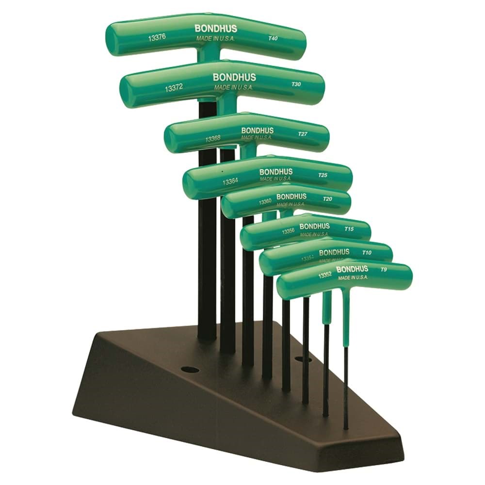 Picture of Set 8 Torx® T-Handles - Graduated Length - T9-T40 with Stand