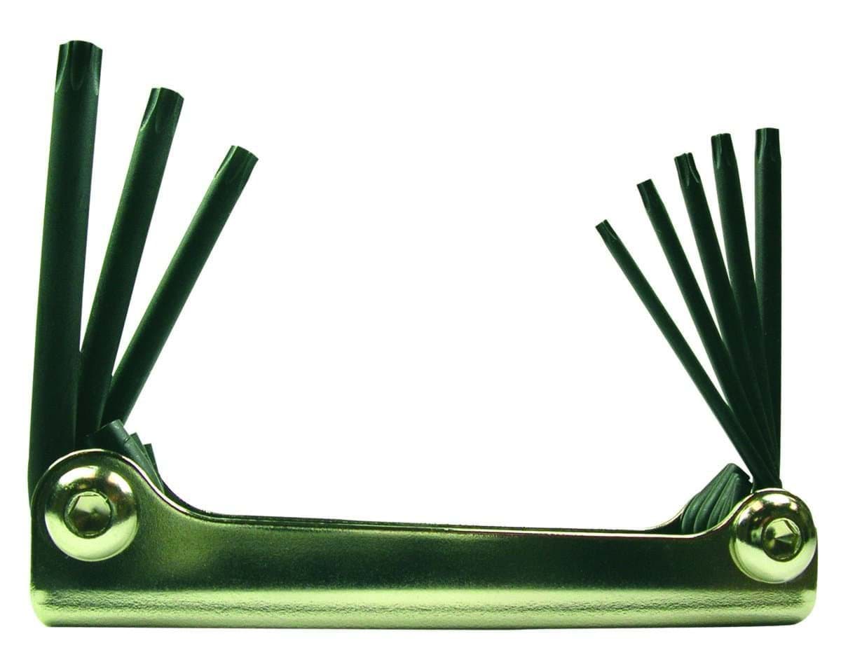 Picture of Set 8 Torx® Metal Handle Fold-up Tools T9-T40