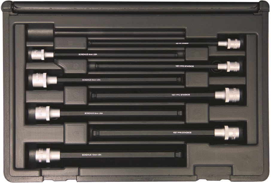 Picture of Set 8 ProHold Ball Bits 6" (3-10mm) w/Sockets in Molded Black Case
