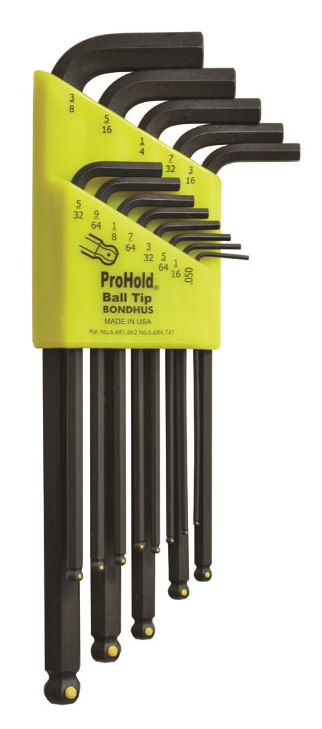 Picture of Set 13 ProHold Ball End L-Wrench .050-3/8"
