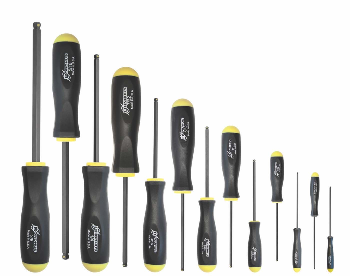 Picture of Set 13 ProHold Ball End Screwdrivers .050-3/8"