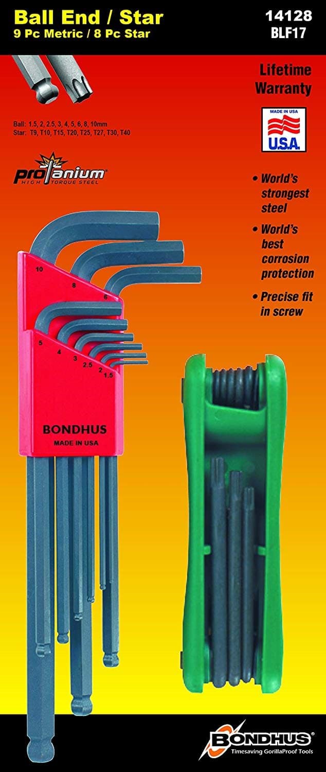 Picture of Bonus Pack - Ball End L-Wrench Set 10999 (1.5-10mm) & GorillaGrip Fold-up Set 12634 (T9-T40)