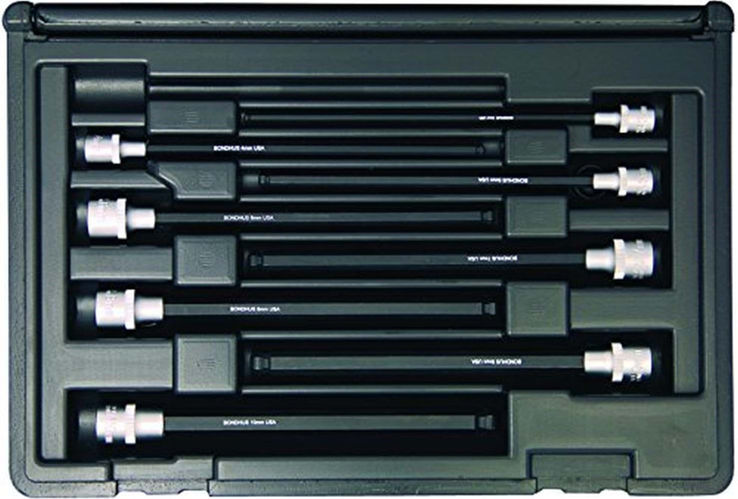 Picture of Set 7 ProHold Ball Bits 6" (1/8-3/8") w/Sockets in Molded Black Case