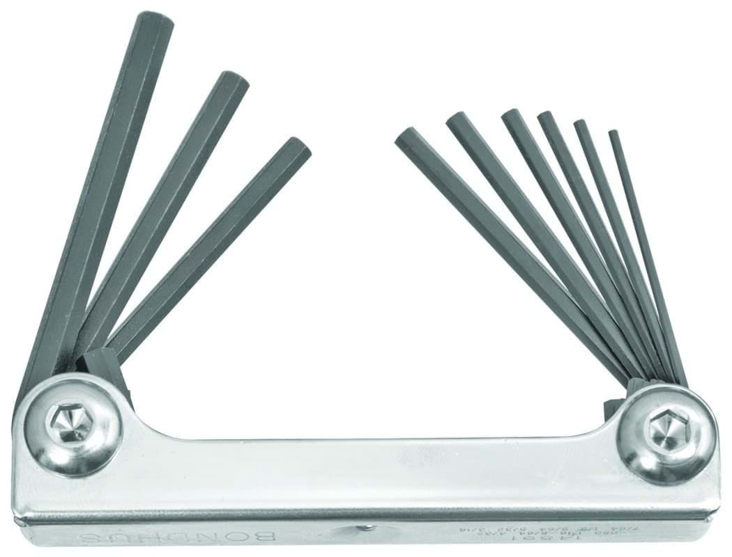 Picture of Set 7 Hex Metal Handle Fold-up Tools 1.5-6mm