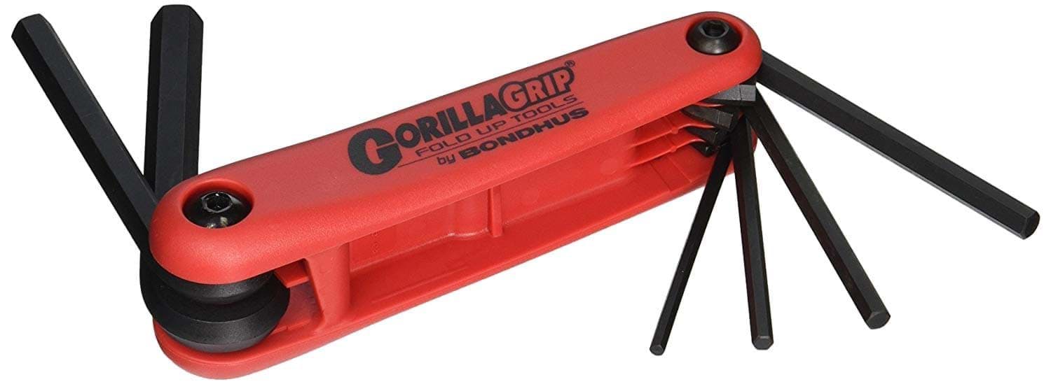 Picture of Set 7 Hex GorillaGrip Fold-up Tools 1.5-6mm
