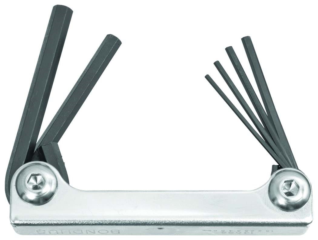 Picture of Set 6 Hex Metal Handle Fold-up Tools 3-10mm