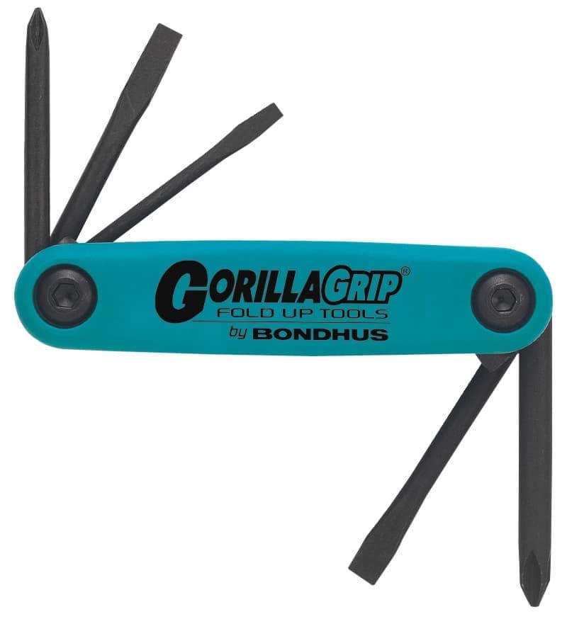 Picture of Set 5 Utility GorillaGrip Fold-up Tools PH#1, #2, SL1/8, 3/16, 1/4