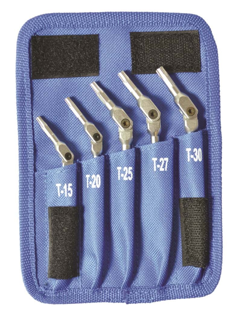 Picture of Set 5 Chrome TORX HEX-PRO T15-T30