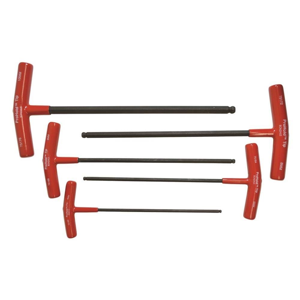 Picture of Set 5 ProHold Ball End Graduated Length T-Handles 4-10mm