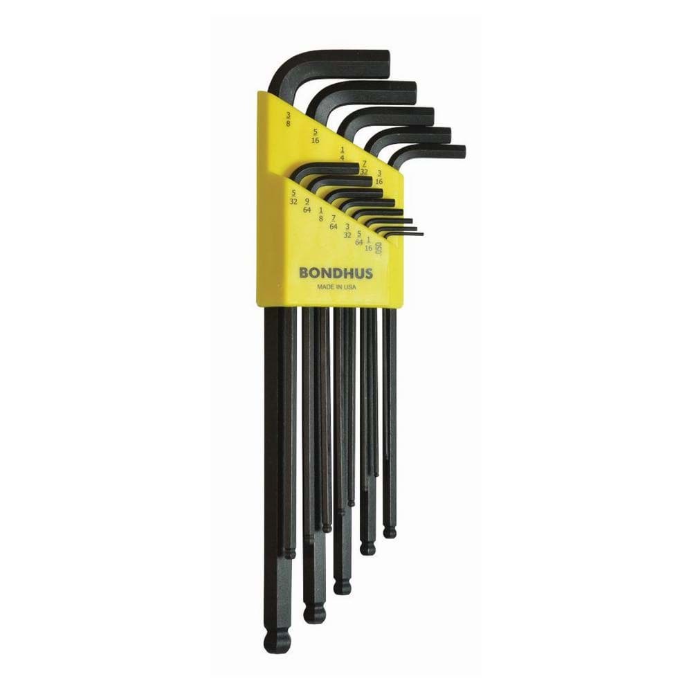 Picture of Set 13 Ball End L-Wrench Extra Long .050-3/8"