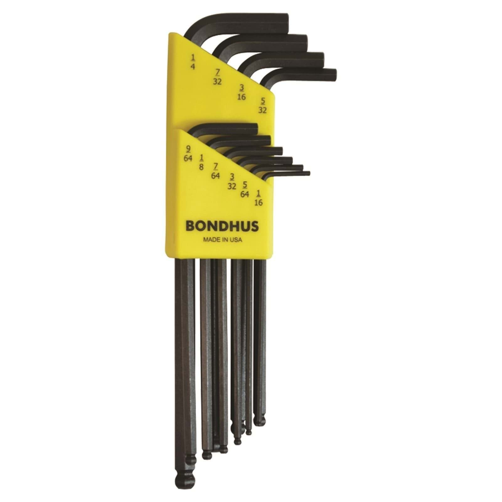 Picture of Set 10 Ball End L-Wrench 1/16-1/4"
