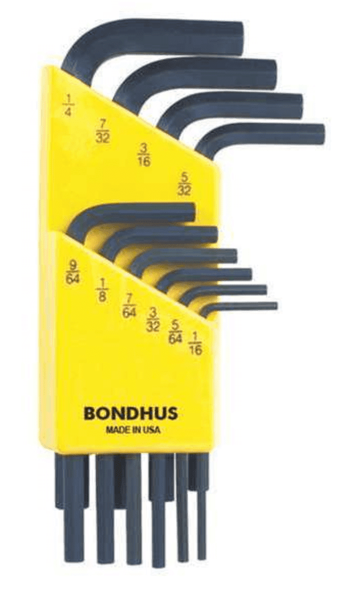 Picture of Set 10 Hex L-Wrench 1/16-1/4" - Short
