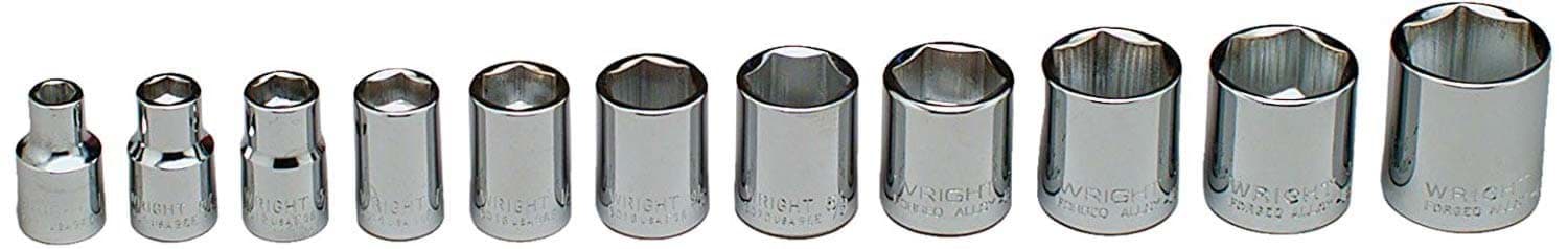 Picture of Socket Set Drive 3/8" 6 Point Wright – 11pc.