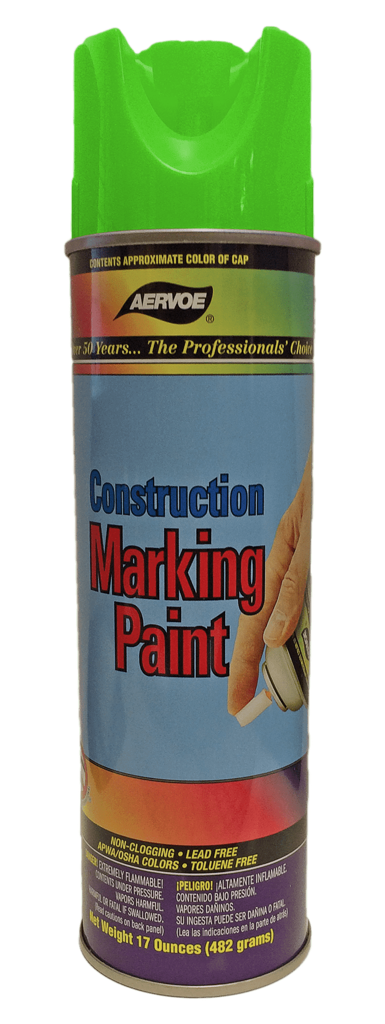 Picture of Paint Aerosol Marking Aervoe – Fluorescent Green 