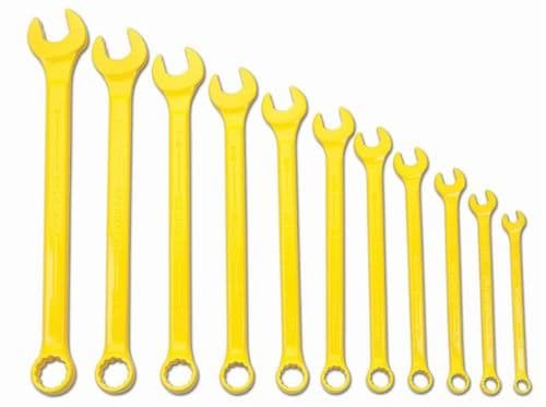 Picture of Supercombo Comb Wrench Set, High Visibility Yellow  11 Piece