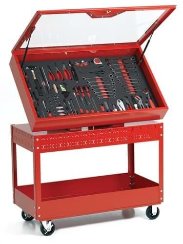 Picture of 34" Visual Control Cabinet Red, Professional Series, Red