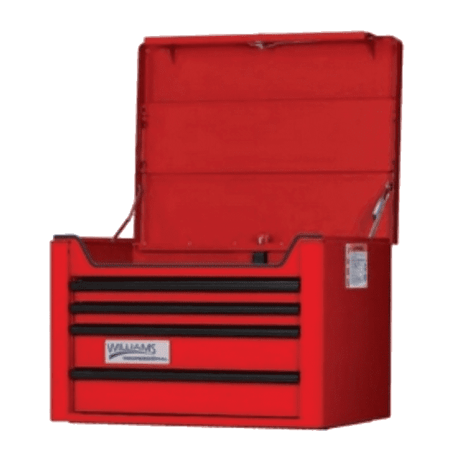 Picture of 26" Wide x 20" Deep 4-Drawer Top Chest, Professional Series, Red