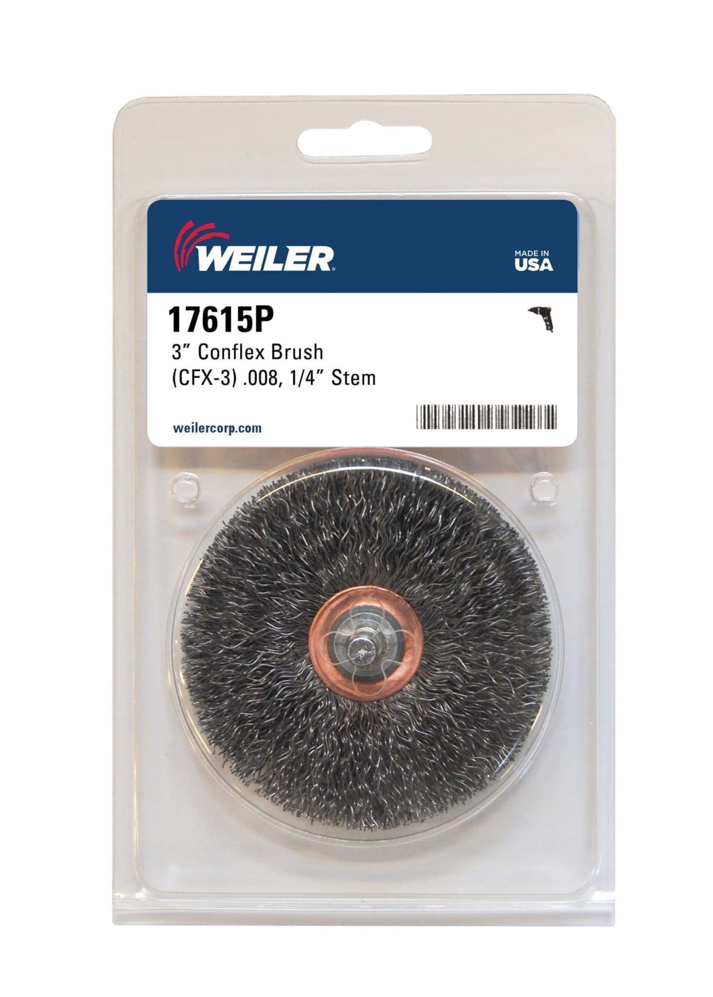 Picture of 2" Stem-Mounted Crimped Wire Wheel, .0118" Steel Fill, 1/4" Stem, Vending Ready