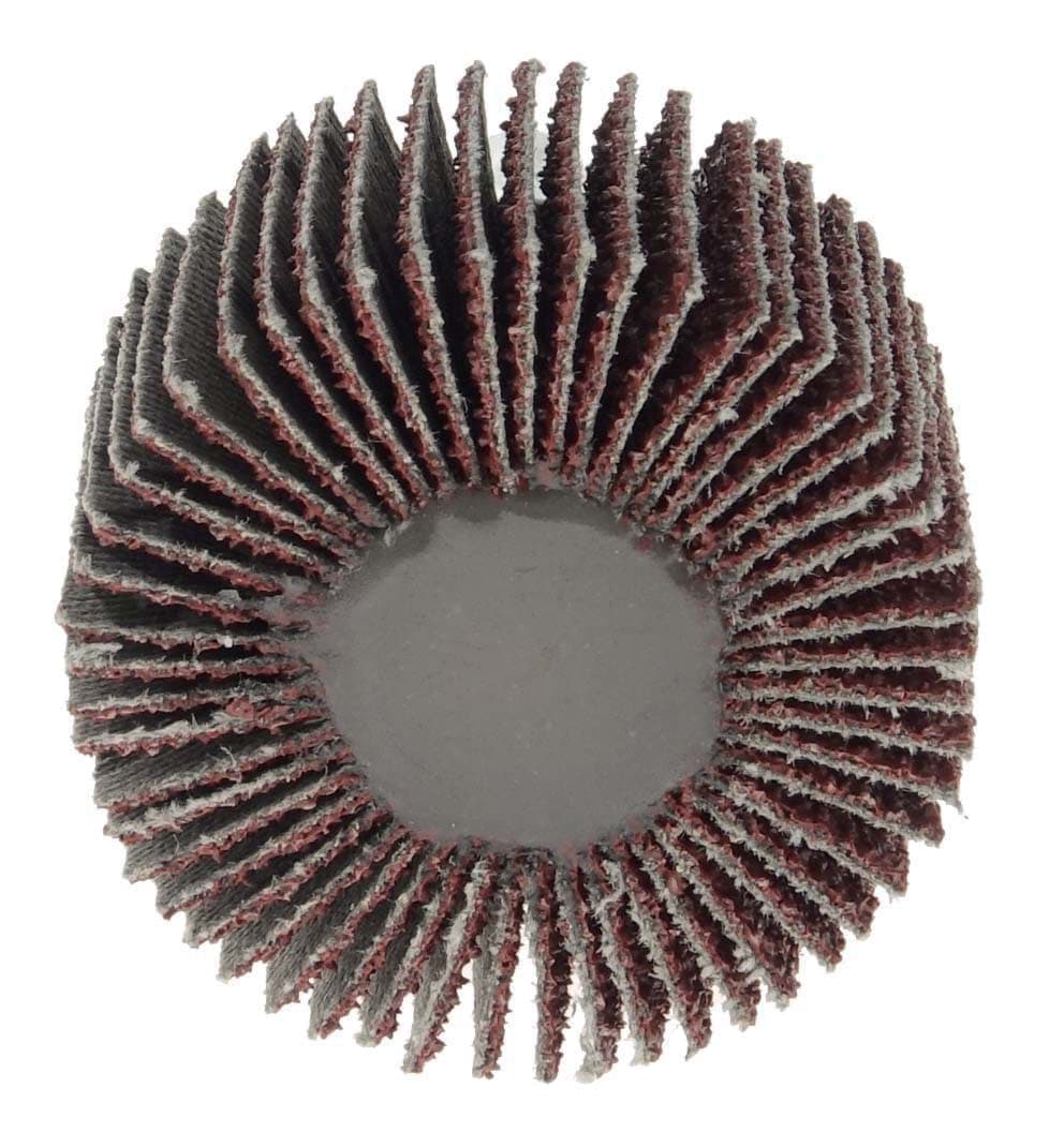 Picture of 2-1/2" x 1" x 40AO Wolverine Coated Abrasive Flap Wheel, 1/4" Stem